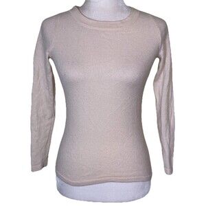 Talbots Petites Women’s 100% Cashmere Cream Sweater Quite Luxury Timeless Sz PS